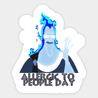 Allergic to people Sticker